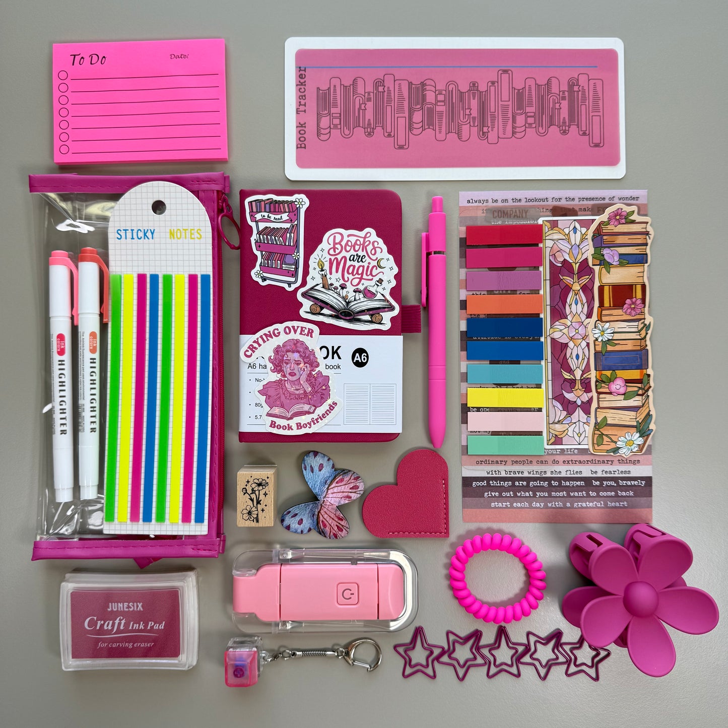 Hot Pink Bookish Bundle