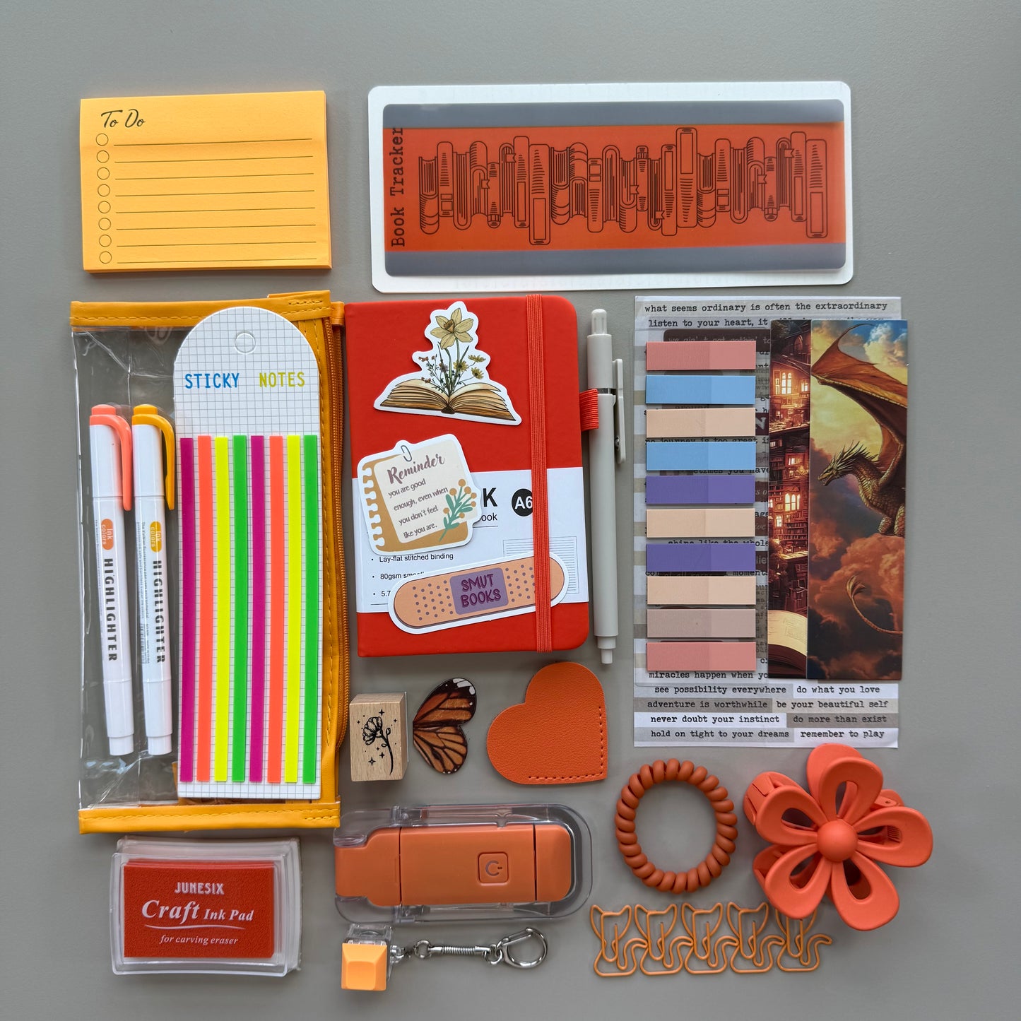 Bright Orange Bookish Bundle