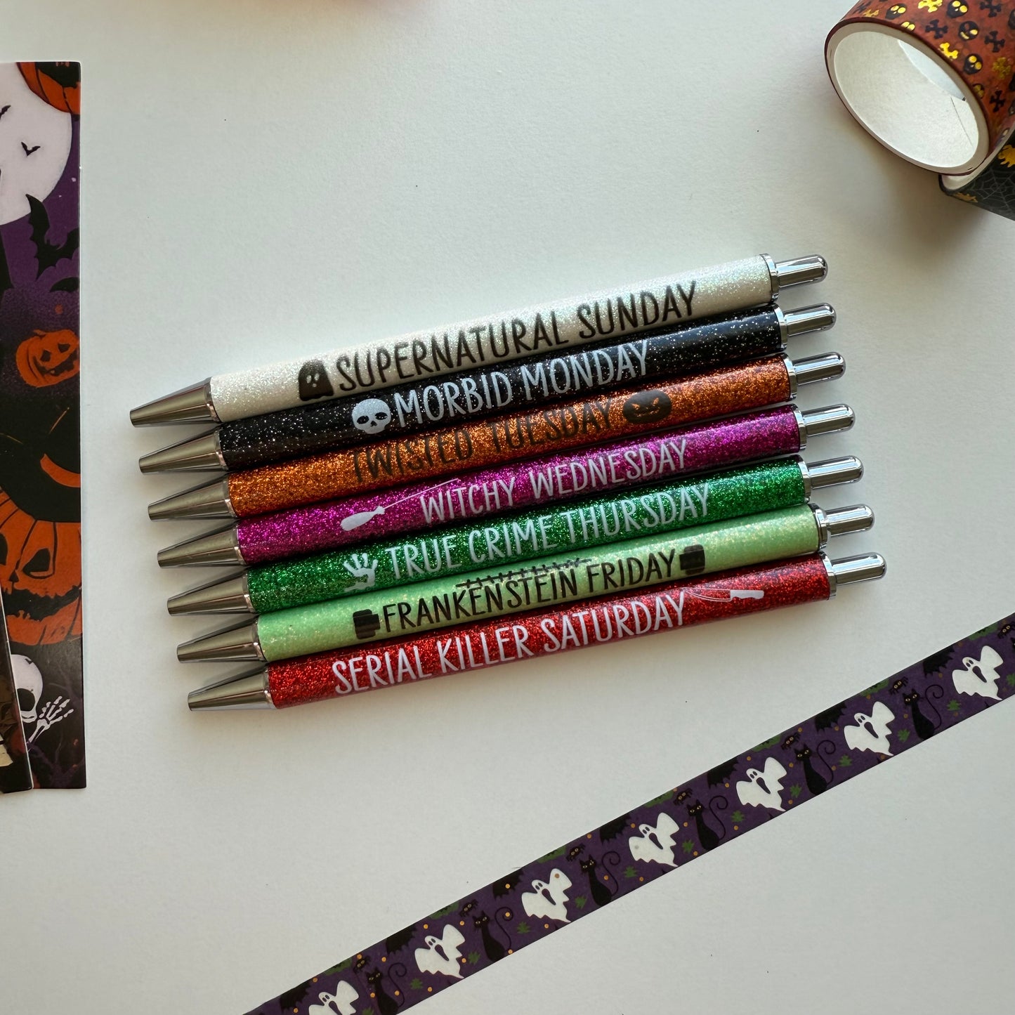 Spooky Week Pen — Glitter Click Ballpoint