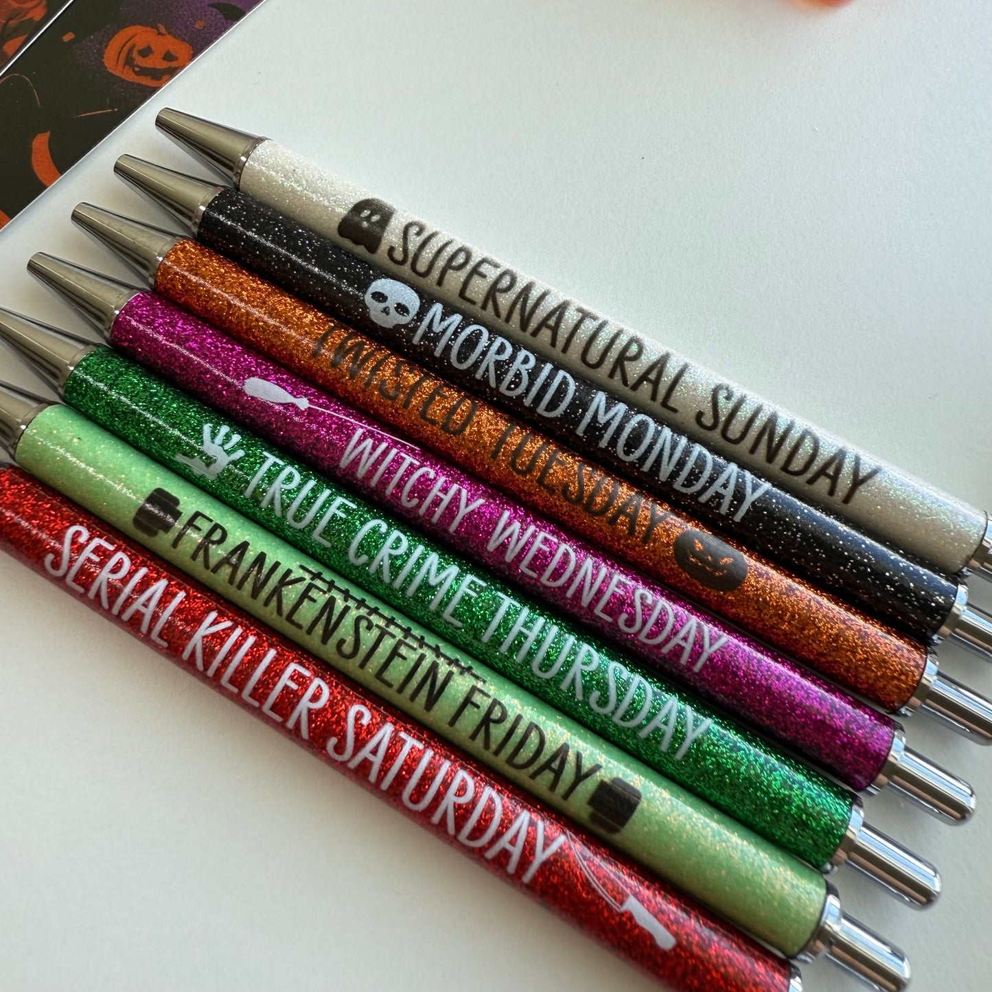 Spooky Week Pen — Glitter Click Ballpoint