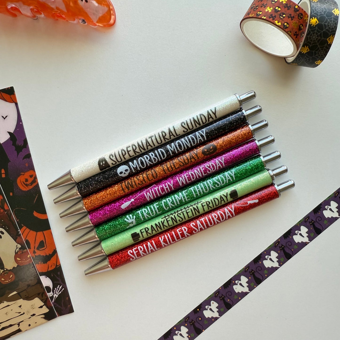 Spooky Week Pen — Glitter Click Ballpoint