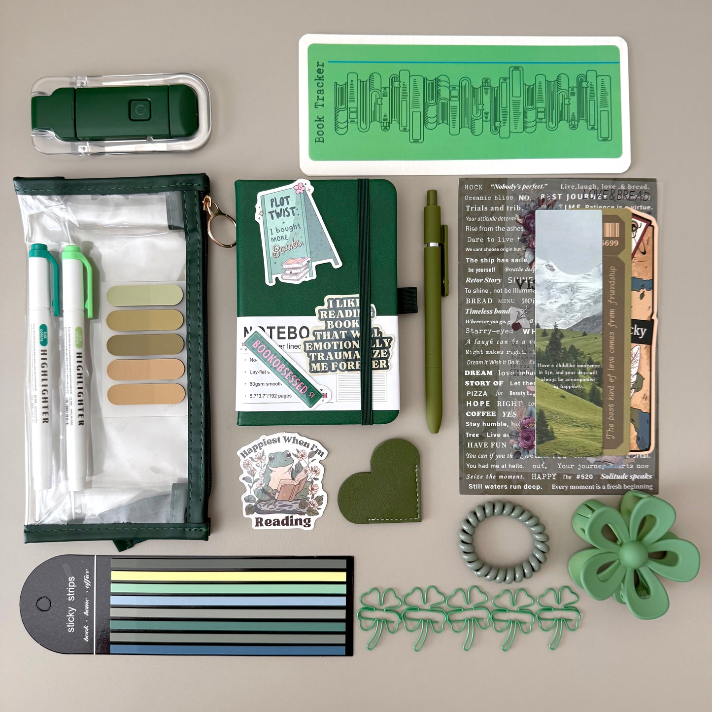 Forest Green Bookish Bundle