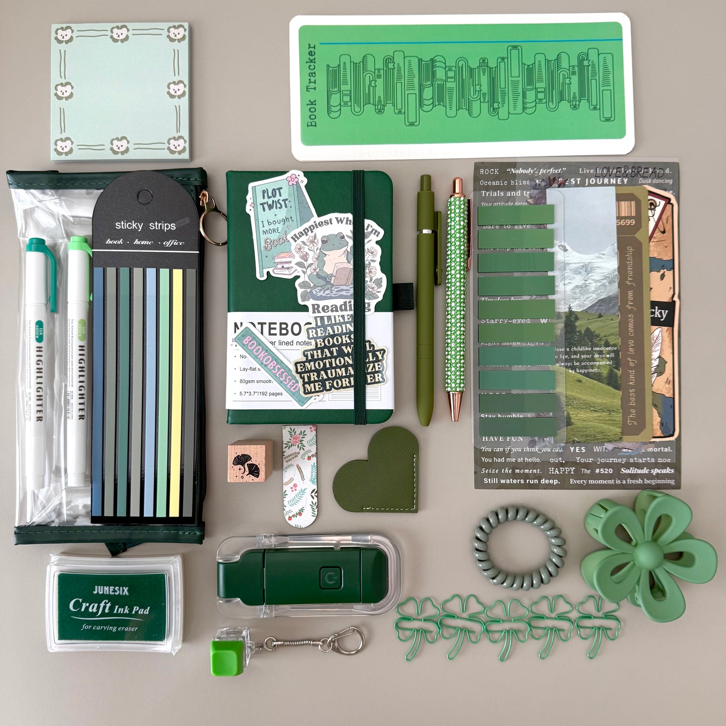 Forest Green Bookish Bundle